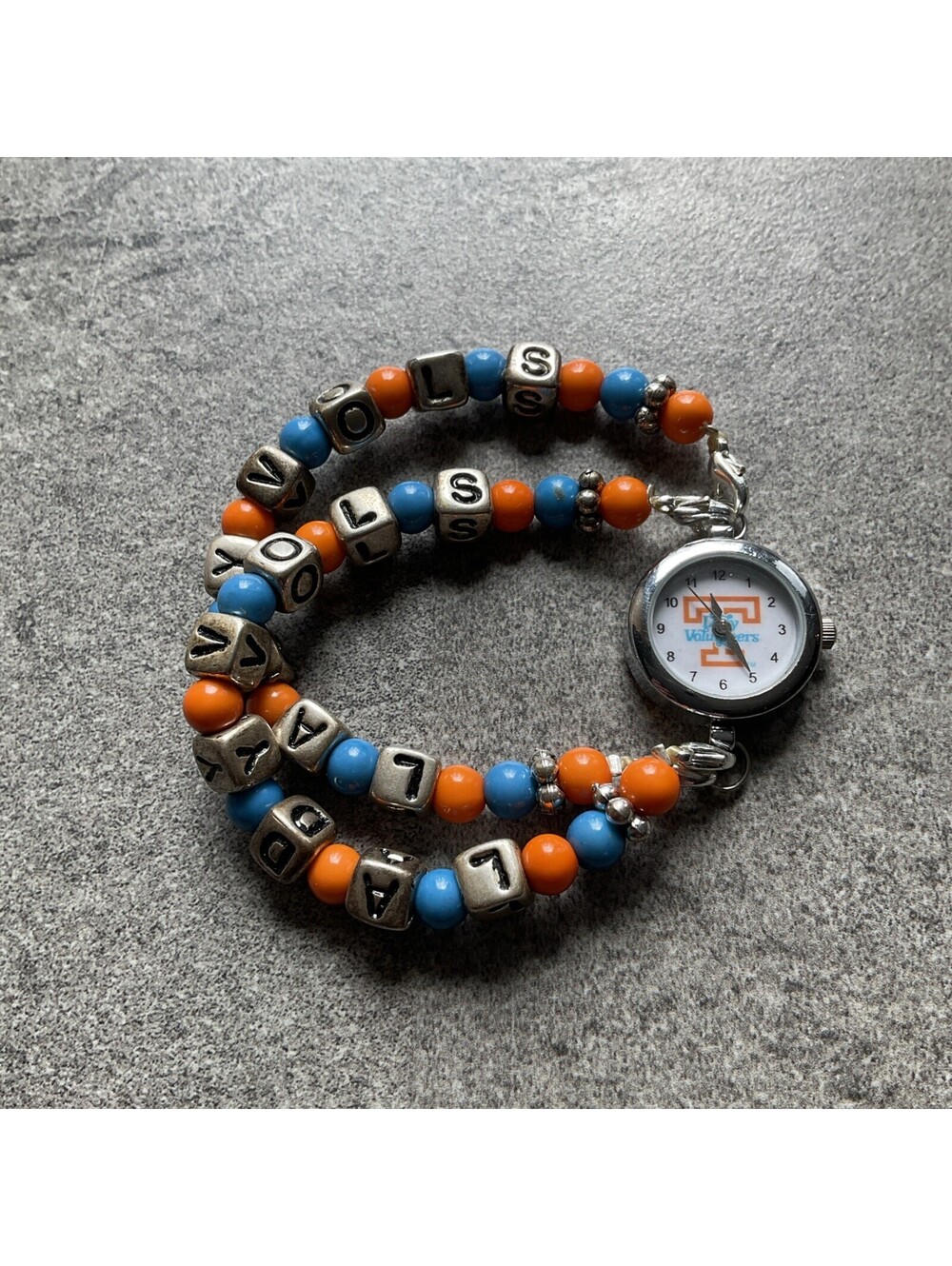 Seasons Womens University Tennessee “Lady Vols” Watch 22mm Silver Tone Case B-D